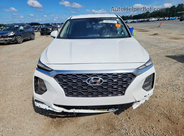 5NMS23AD0KH106165 2019 HYUNDAI SANTA White წინა ხედი