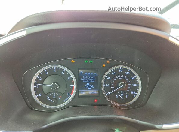 5NMS23AD0LH188920 2020 HYUNDAI SANTA Gray Widok zestawu wskaźników