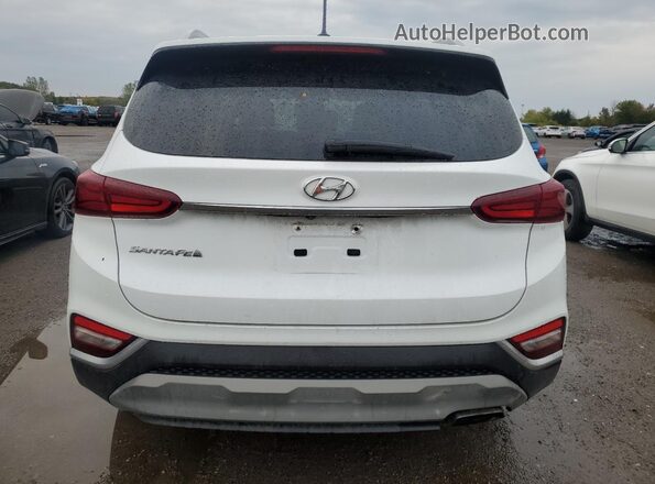 5NMS23AD1KH044727 2019 HYUNDAI SANTA White უკანა ხედი