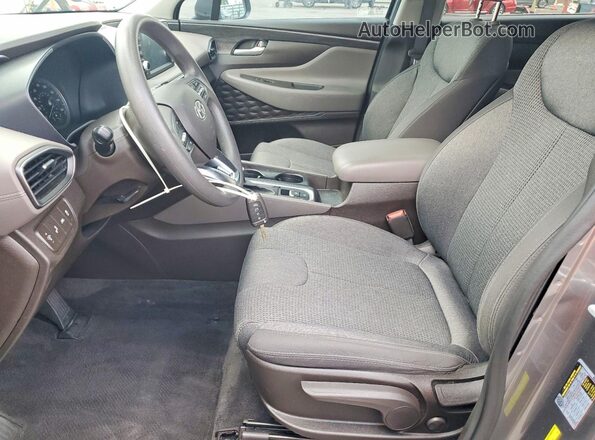 5NMS23AD1KH118440 2019 HYUNDAI SANTA Gray Front interior view