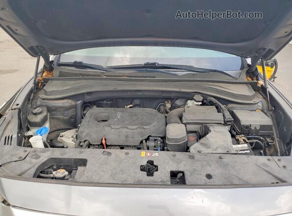 5NMS23AD1KH118440 2019 HYUNDAI SANTA Gray Engine compartment view