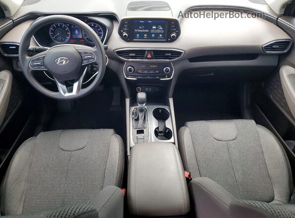 5NMS23AD1KH118440 2019 HYUNDAI SANTA Gray Dashboard view