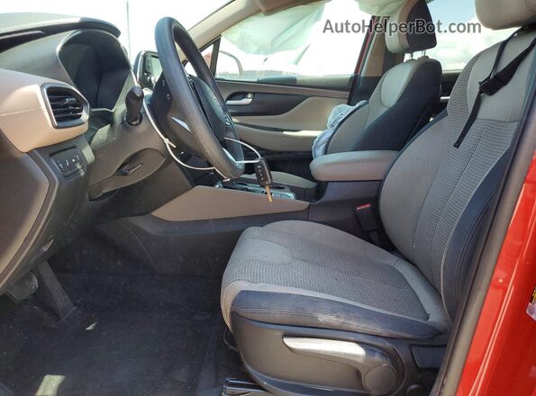 5NMS23AD1KH135030 2019 HYUNDAI SANTA Red Vista interior delantera