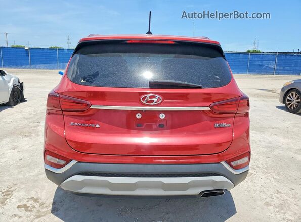 5NMS23AD1KH135030 2019 HYUNDAI SANTA Red Vista trasera