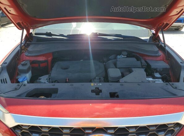 5NMS23AD1KH135030 2019 HYUNDAI SANTA Red Vista del compartimento del motor