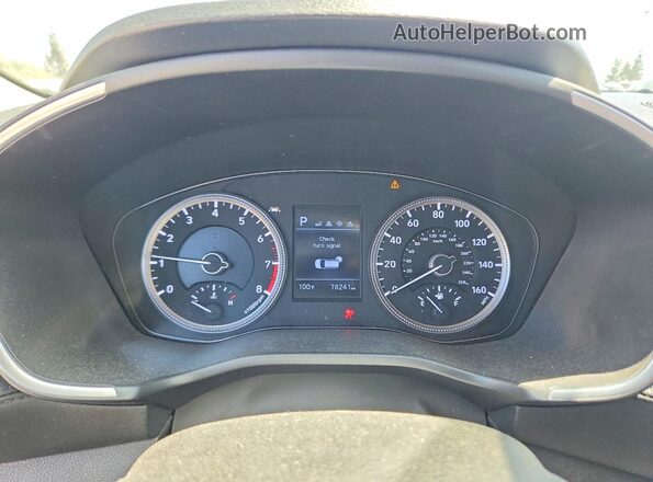 5NMS23AD1LH138768 2020 HYUNDAI SANTA Gray ხელსაწყოთა პანელის ხედი
