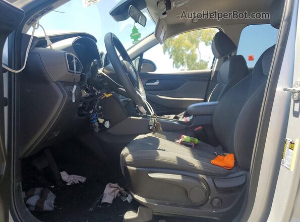 5NMS23AD2KH016130 2019 HYUNDAI SANTA Silver Widok wnętrza z przodu