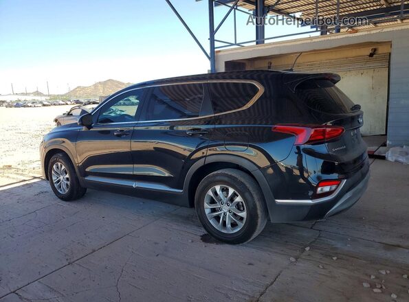 5NMS23AD2KH063139 2019 HYUNDAI SANTA Black Հետևի ձախ