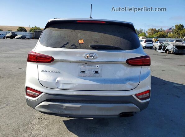 5NMS23AD2KH065814 2019 HYUNDAI SANTA Gray Вид ззаду