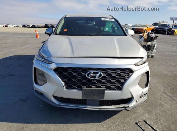 5NMS23AD2KH065814 2019 HYUNDAI SANTA Gray Вид спереду