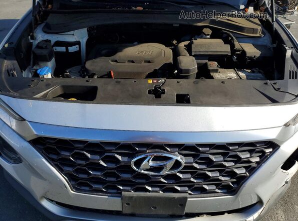 5NMS23AD2KH065814 2019 HYUNDAI SANTA Gray Вид задньої частини салону