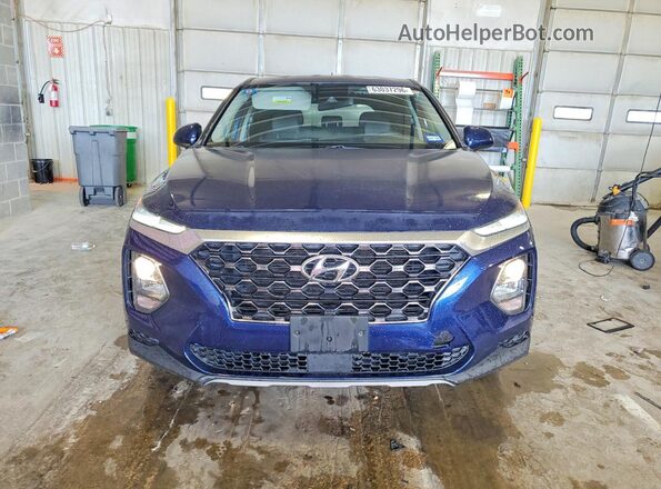5NMS23AD2KH110024 2019 HYUNDAI SANTA Blue წინა ხედი