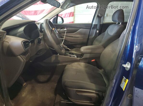 5NMS23AD2KH110024 2019 HYUNDAI SANTA Blue წინა სალონის ხედი