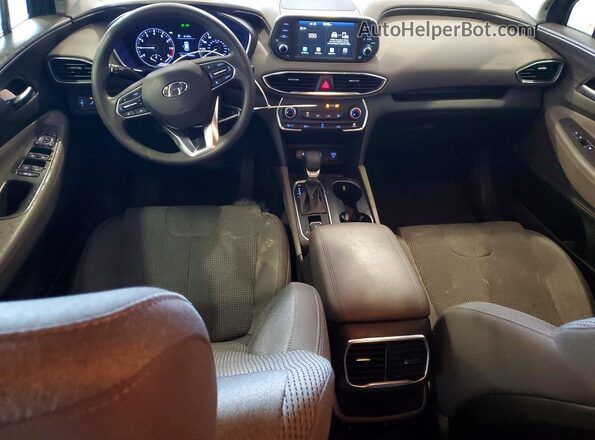 5NMS23AD2KH110024 2019 HYUNDAI SANTA Blue წინა პანელის ხედი