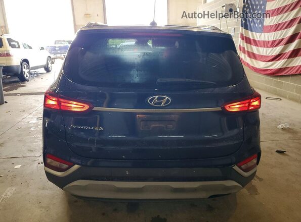 5NMS23AD2KH110024 2019 HYUNDAI SANTA Blue უკანა ხედი