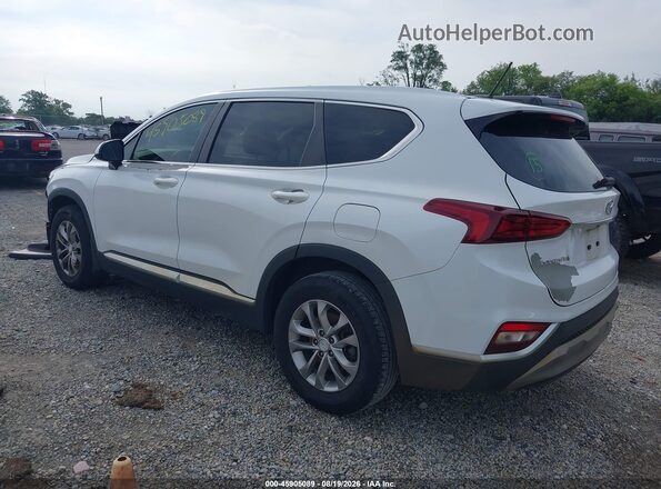5NMS23AD2KH126126 2019 HYUNDAI SANTA FE White Trasero izquierdo