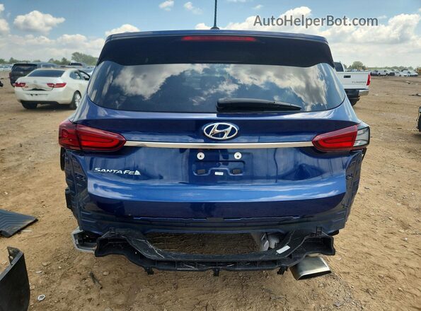 5NMS23AD2LH161119 2020 HYUNDAI SANTA Blue Widok z tyłu