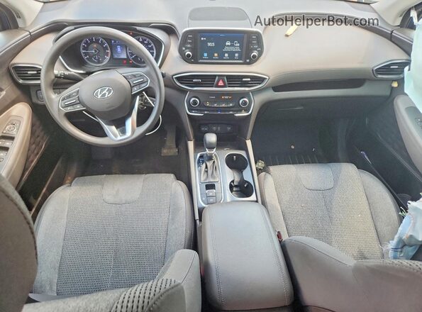 5NMS23AD2LH161119 2020 HYUNDAI SANTA Blue Widok deski rozdzielczej