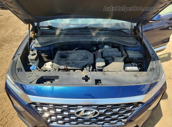 5NMS23AD2LH161119 2020 HYUNDAI SANTA Blue Widok wnętrza z tyłu