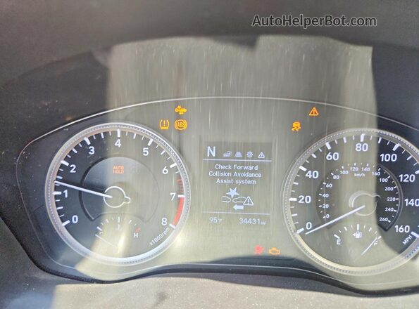 5NMS23AD2LH244582 2020 HYUNDAI SANTA Tan ხელსაწყოთა პანელის ხედი