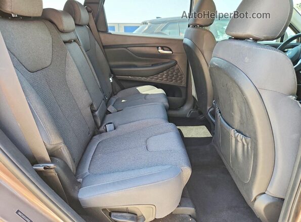 5NMS23AD2LH244582 2020 HYUNDAI SANTA Tan უკანა სავარძლების ხედი