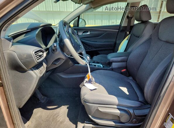 5NMS23AD2LH244582 2020 HYUNDAI SANTA Tan წინა სალონის ხედი