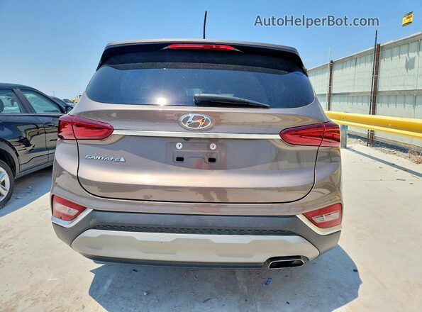 5NMS23AD2LH244582 2020 HYUNDAI SANTA Tan უკანა ხედი