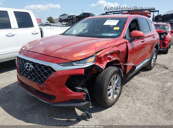 5NMS23AD2LH258224 2020 HYUNDAI SANTA FE Оранжевый Передняя левая четверть