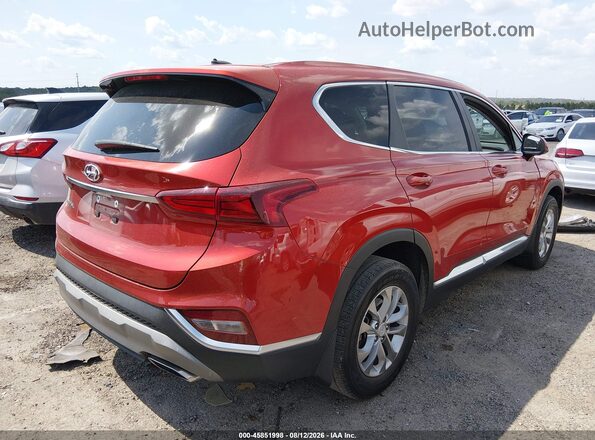 5NMS23AD2LH258224 2020 HYUNDAI SANTA FE Оранжевый Задняя правая четверть