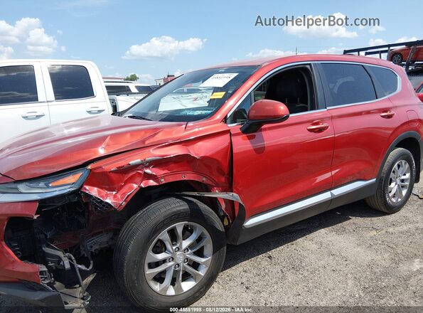 5NMS23AD2LH258224 2020 HYUNDAI SANTA FE Оранжевый Вид задней части салона