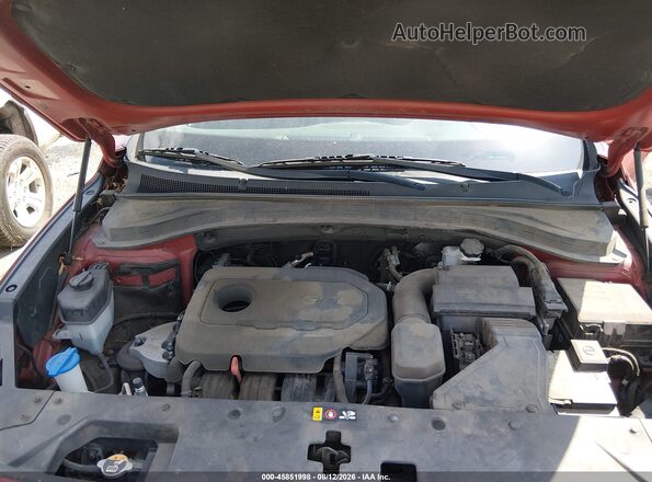 5NMS23AD2LH258224 2020 HYUNDAI SANTA FE Оранжевый Вид сзади