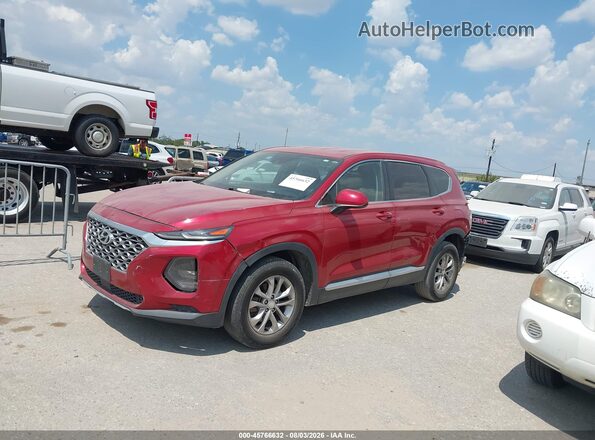 5NMS23AD3KH113630 2019 HYUNDAI SANTA FE Red 360 interior view