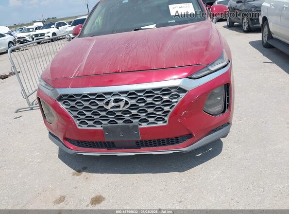 5NMS23AD3KH113630 2019 HYUNDAI SANTA FE Red Instrument cluster view