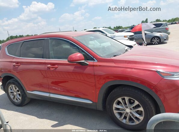 5NMS23AD3KH113630 2019 HYUNDAI SANTA FE Red Rear interior view