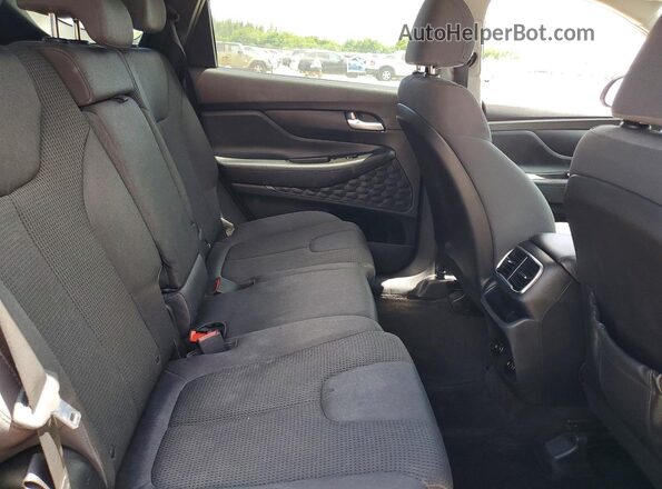 5NMS23AD3LH168516 2020 HYUNDAI SANTA Black Вид задніх сидінь