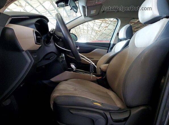 5NMS23AD3LH247345 2020 HYUNDAI SANTA Black Вид салону спереду