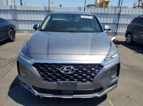 5NMS23AD4KH009616 2019 HYUNDAI SANTA Gray Դիմացի տեսք