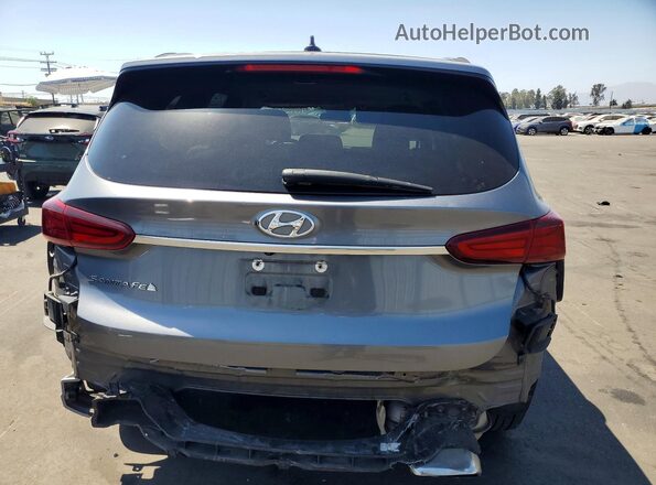 5NMS23AD4KH009616 2019 HYUNDAI SANTA Gray Հետևի տեսք