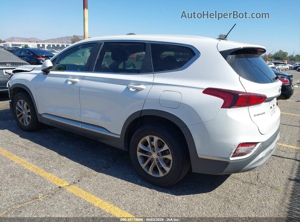 5NMS23AD4KH100403 2019 HYUNDAI SANTA FE White Trasero izquierdo