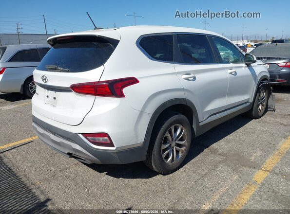 5NMS23AD4KH100403 2019 HYUNDAI SANTA FE White Trasero derecho