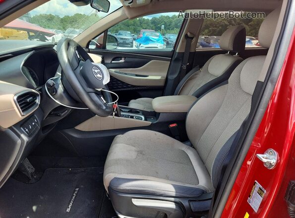5NMS23AD4KH134440 2019 HYUNDAI SANTA Red წინა სალონის ხედი