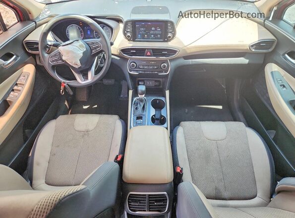 5NMS23AD4KH134440 2019 HYUNDAI SANTA Red წინა პანელის ხედი