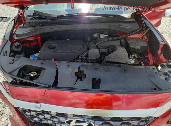 5NMS23AD4KH134440 2019 HYUNDAI SANTA Red უკანა სალონის ხედი