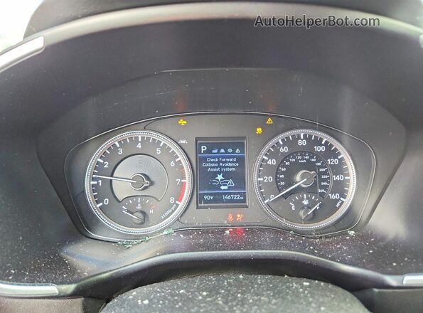 5NMS23AD4LH133290 2020 HYUNDAI SANTA Red ხელსაწყოთა პანელის ხედი