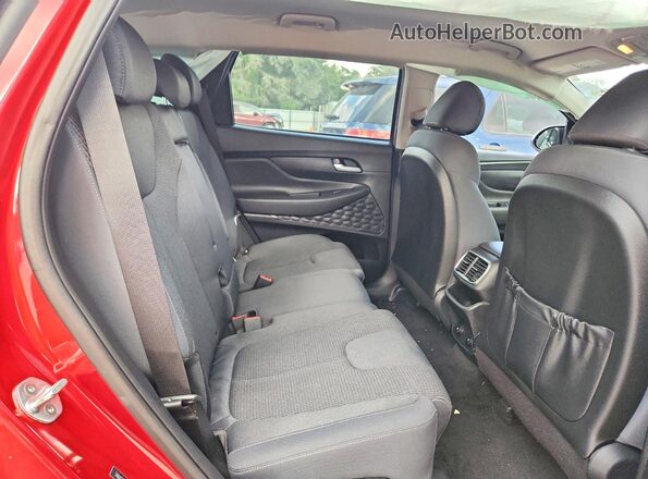 5NMS23AD4LH133290 2020 HYUNDAI SANTA Red უკანა სალონის ხედი