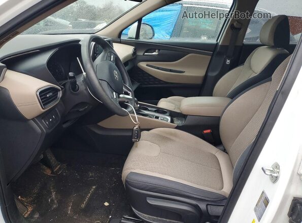 5NMS23AD4LH272738 2020 HYUNDAI SANTA White წინა სალონის ხედი
