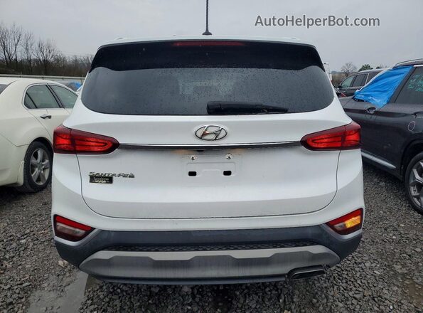 5NMS23AD4LH272738 2020 HYUNDAI SANTA White უკანა ხედი