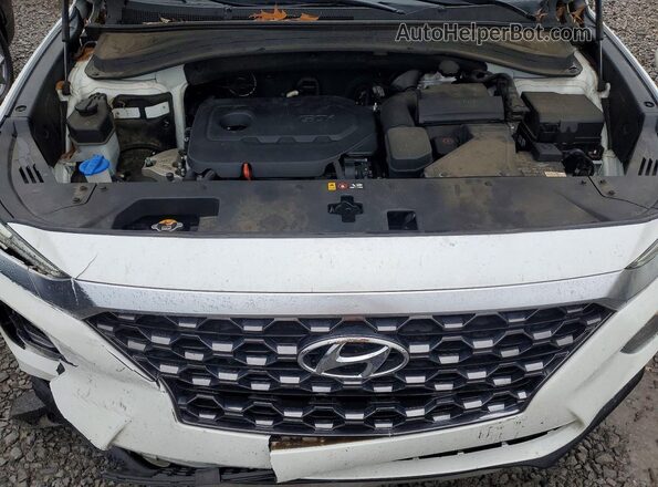 5NMS23AD4LH272738 2020 HYUNDAI SANTA White ძრავის განყოფილების ხედი