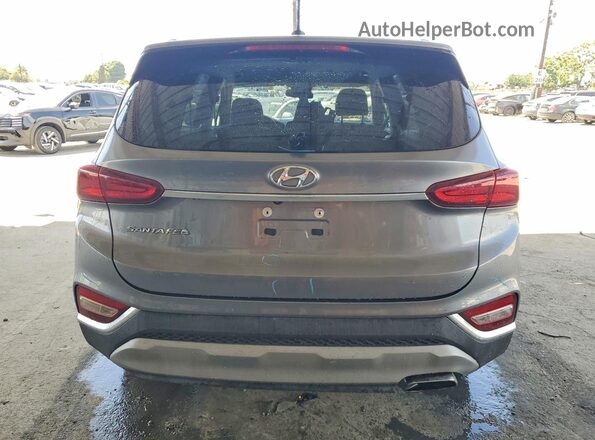 5NMS23AD5KH036825 2019 HYUNDAI SANTA Gray Rear view