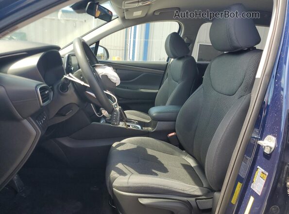 5NMS23AD5KH041894 2019 HYUNDAI SANTA Blue წინა სალონის ხედი